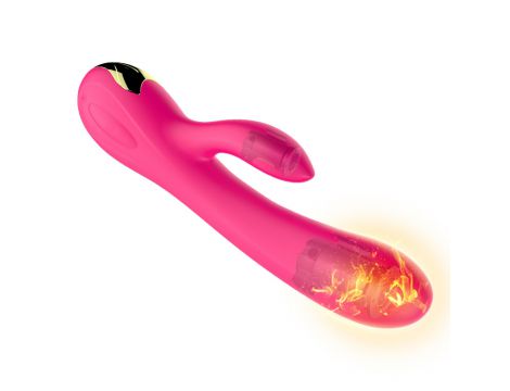 Silikonowy wibrator USB 7 funkcji z boosterem i ogrzewaniem - 14
