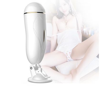 Wibrujący interaktywny masturbator waginalny USB B Series Fox - 4