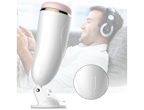 Wibrujący interaktywny masturbator waginalny USB B Series Fox - 2