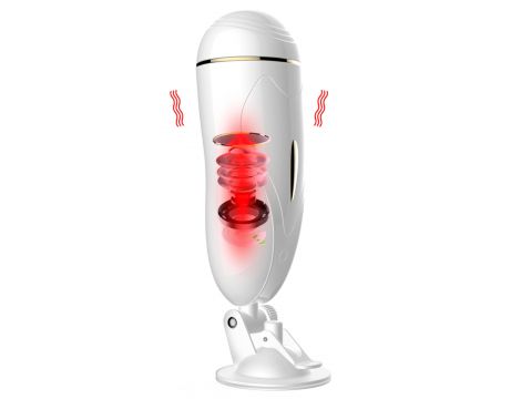 Wibrujący interaktywny masturbator waginalny USB B Series Fox - 10