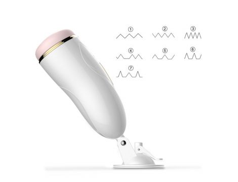 Wibrujący interaktywny masturbator waginalny USB B Series Fox - 15