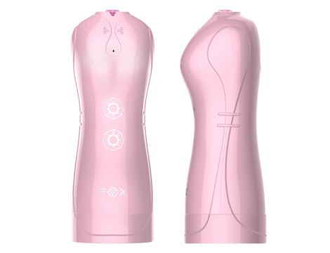 Masturbator waginalny pulsacyjny wibrujący B-Series Fox różowy USB