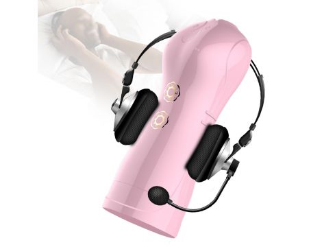 Masturbator waginalny pulsacyjny wibrujący B-Series Fox różowy USB - 9