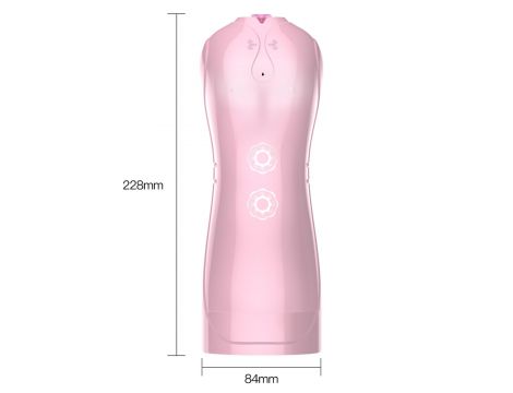 Masturbator waginalny pulsacyjny wibrujący B-Series Fox różowy USB - 11
