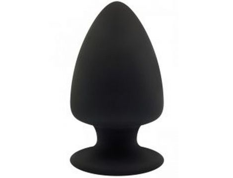 Korek analny silikonowy Silexd podwójnej gęstości S czarny 9 cm - 2