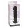 Silikonowy korek analny Twisted wibrujący Lola Toys czarny 11 cm