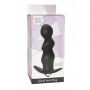 Korek analny spiralny wibrujący Lola Toys czarny 9,5 cm - 2