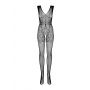 Bodystocking Obsessive F234 prześwitujący z otwartym krokiem SML - 6