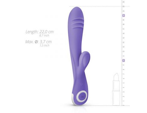 Wibrator króliczek Fane EasyToys fioletowy USB 22 cm - 7