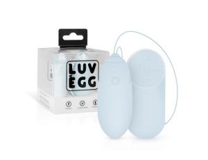 Wibrujące jajko Luv Egg niebieskie z pilotem USB