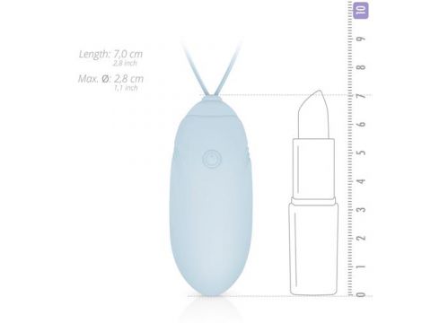 Wibrujące jajko Luv Egg niebieskie z pilotem USB - 6
