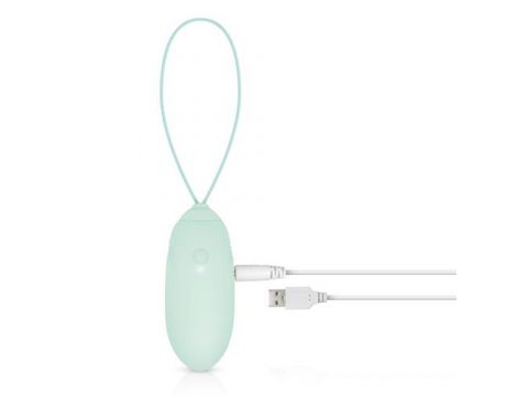 Wibrujące jajko Luv Egg zielone bezprzewodowe silikonowe USB 16 cm - 5