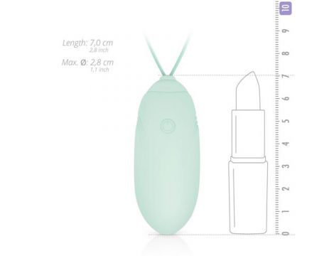 Wibrujące jajko Luv Egg zielone bezprzewodowe silikonowe USB 16 cm - 6