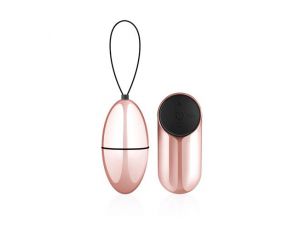 Wibrujące Jajko EasyToys Rosy Gold z Pilotem Różowo Złote 7cm