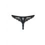 Stringi koronkowe otwarte Obsessive czarne L/XL - 9