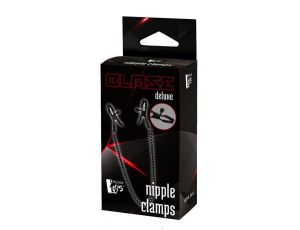 Zaciski na sutki Blaze Deluxe Dream Toys czarny z łańcuchem 32 cm