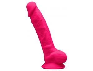 Realistyczne dildo silikonowe Silexd 18 cm różowe