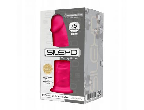 Dildo realistyczne silikonowe Silexd różowe 19 cm - 3