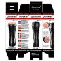 Naścienny masturbator wibrujący Power Escorts Quickies czarny 25 cm - 7