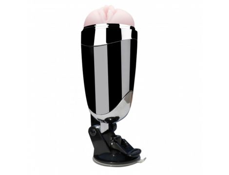Masturbator wibrujący Randy Sandy montowany na ścianie czarny 22 cm - 5