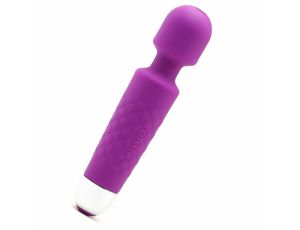 Masażer silikonowy Iwand Power Escorts fioletowy akumulatorowy 20 cm