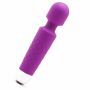 Masażer silikonowy Iwand Power Escorts fioletowy akumulatorowy 20 cm - 2