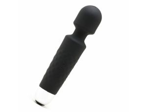 Masażer silikonowy Iwand Power Escorts czarny akumulator 20 cm