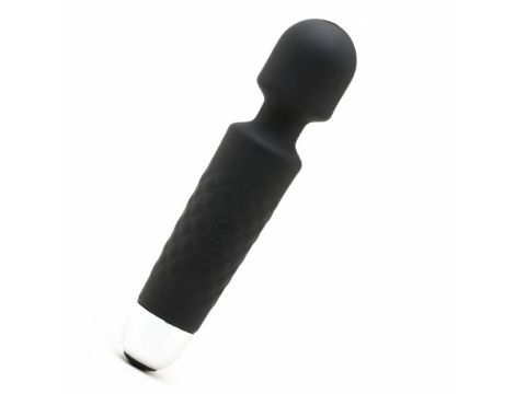 Masażer silikonowy Iwand Power Escorts czarny akumulator 20 cm