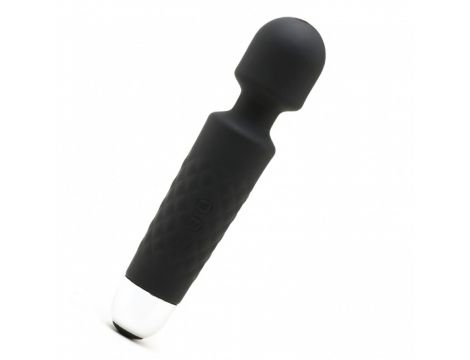 Masażer silikonowy Iwand Power Escorts czarny akumulator 20 cm - 2