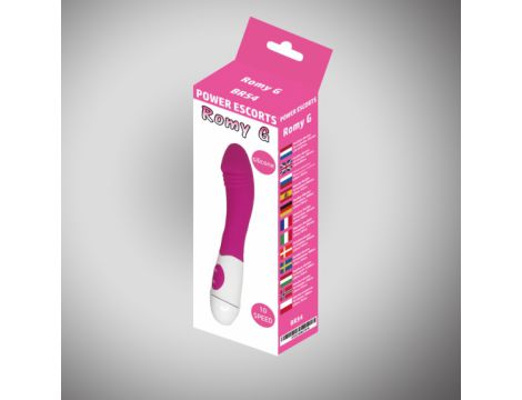 Romy G Różowy Wibrator Silikonowy 20 cm 10 Prędkości