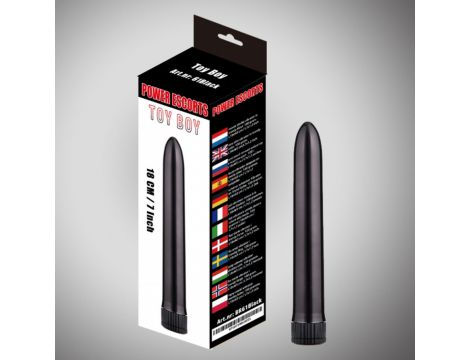 Wibrator Toy Boy Power Escorts czarny 18 cm - 3