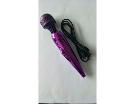 Masażer różdżkowy Turbo Power Escorts fioletowy 18 cm ładowalny