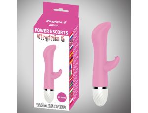 Wibrator punktu G Virginia G silikonowy różowy 17 cm 10 prędkości