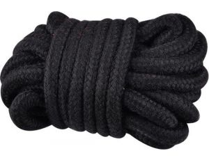 Kinky rope black soft bondage rope 5 meter