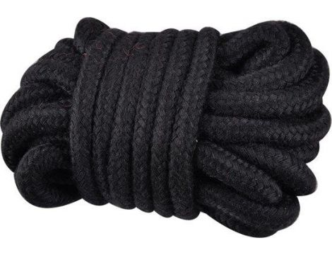 Kinky rope black soft bondage rope 5 meter