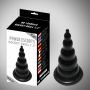 Korek analny Wiertarka rakietowa Power Escorts 18,5 cm czarny - 4