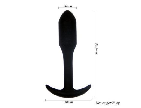 Korek analny Wiertarka rakietowa Power Escorts czarny 9,6 cm - 5