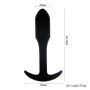 Korek analny Wiertarka rakietowa Power Escorts czarny 9,6 cm - 6