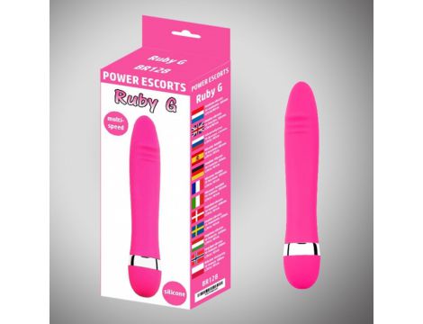 Ruby g pink vibro 18,5 cm / 7,3 inch - 2