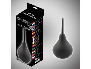 Irygator analny Rocket Power Escorts czarny duży 220 ml