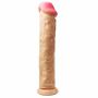 Dildo rotacyjne Rocket John flesh 28 5 cm - 2