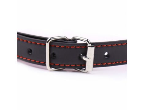 Knebel silikonowy w kształcie kości Kinky Pleasure czerwony - 3