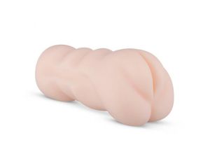 Masturbator TPR z wybrzuszeniami Nicole Adams EasyToys beżowy