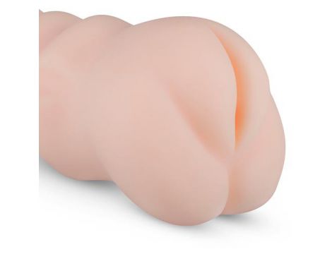 Masturbator TPR z wybrzuszeniami Nicole Adams EasyToys beżowy - 3