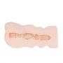 Masturbator TPR z wybrzuszeniami Nicole Adams EasyToys beżowy - 5