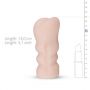 Masturbator TPR z wybrzuszeniami Nicole Adams EasyToys beżowy - 6
