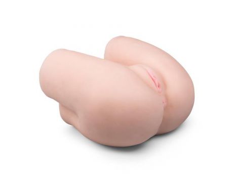 Masturbator Eva Miller EasyToys beżowy z dwoma otworami