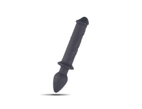 Realistyczne dildo silikonowe z korkiem analnym Toyz4lovers - 2