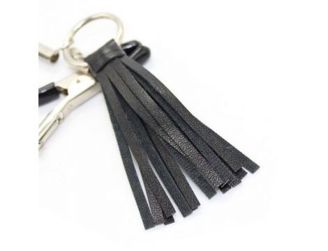 Zaciski na sutki z czarnymi wstążkami Toyz4lovers regulowane - 2