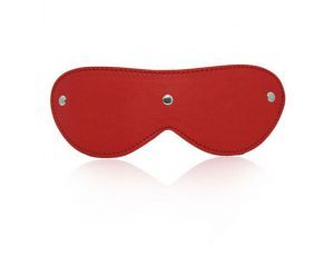 Czerwona skórzana opaska na oczy Toyz4lovers